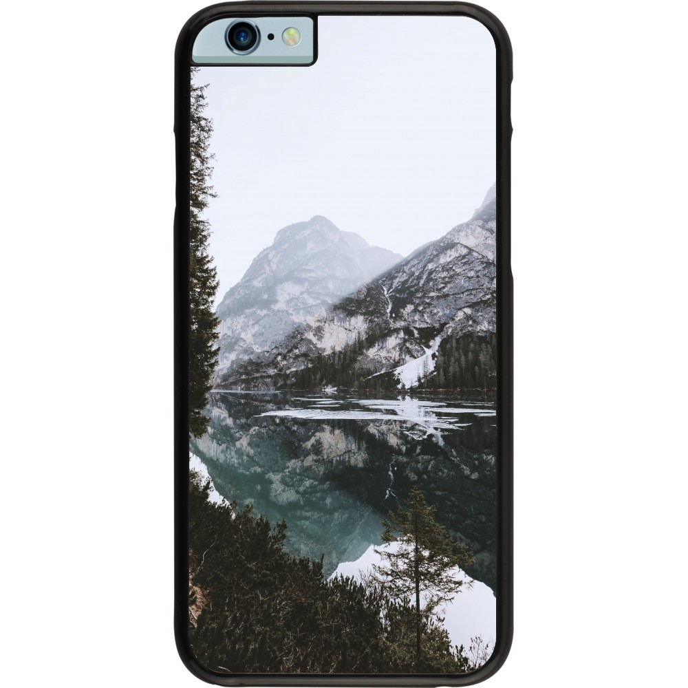 iPhone 6/6s Case Hülle - Winter 22 snowy mountain and lake
