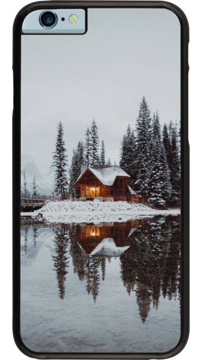 Coque iPhone 6/6s - Winter 25 Winter house forest afternoon