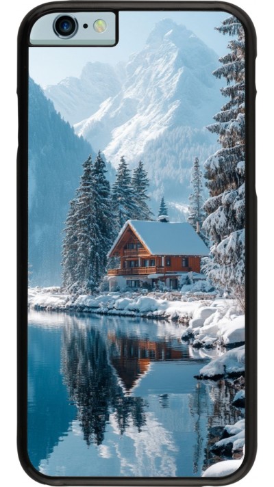 Coque iPhone 6/6s - Winter 25 Winter house forest day
