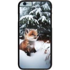 Coque iPhone 6/6s - Noël 2023 Renardeau sapin