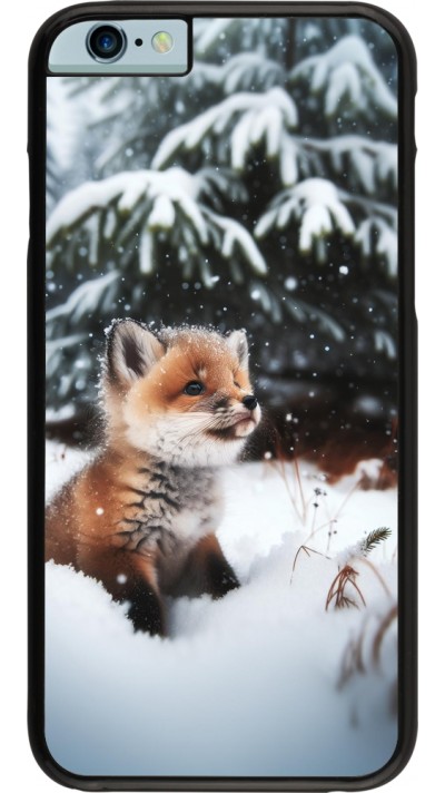 Coque iPhone 6/6s - Noël 2023 Renardeau sapin