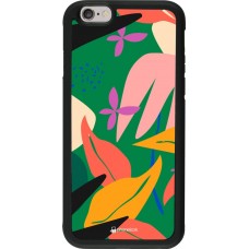 Coque iPhone 6/6s - Silicone rigide noir Abstract Jungle