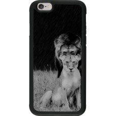 Coque iPhone 6/6s - Silicone rigide noir Angry lions
