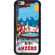 Coque iPhone 6/6s - Silicone rigide noir Anzère Mountain Jacuzzi