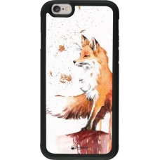 Hülle iPhone 6/6s - Silikon schwarz Autumn 21 Fox