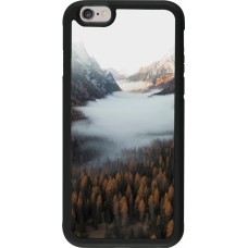 iPhone 6/6s Case Hülle - Silikon schwarz Autumn 22 forest lanscape