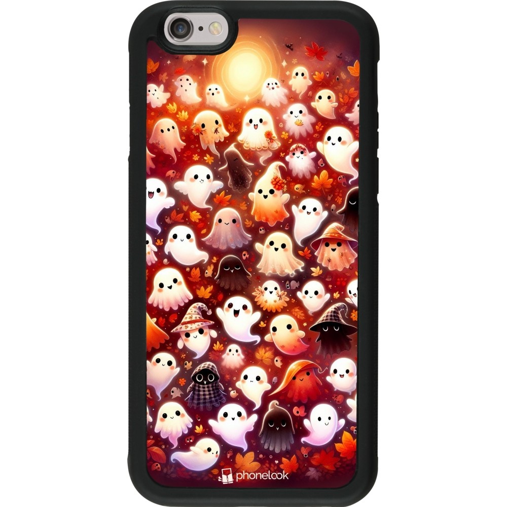 iPhone 6/6s Case Hülle - Silikon schwarz Gespenster Herbst niedlich