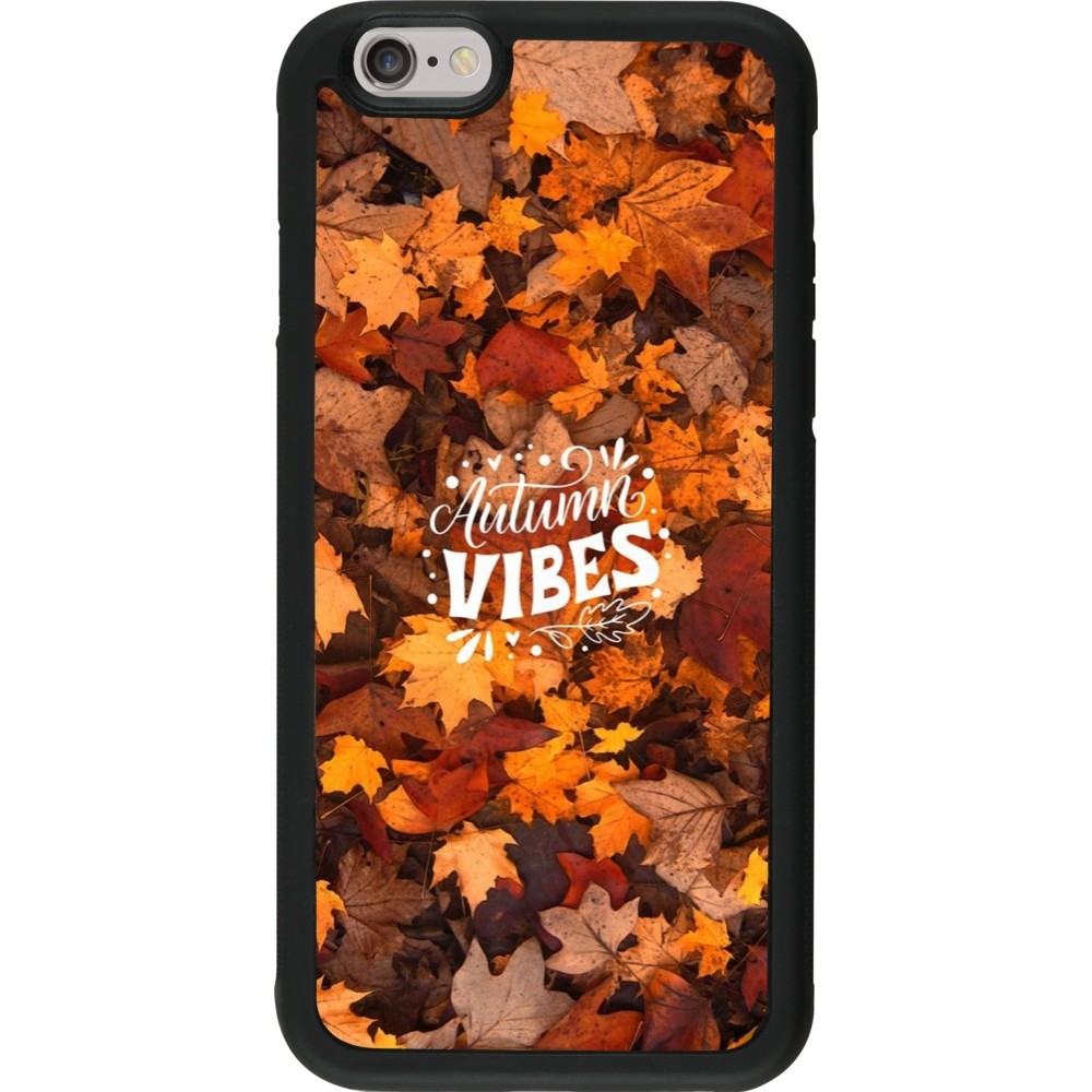 Coque iPhone 6/6s - Silicone rigide noir Autumn 25 Autumn vibes
