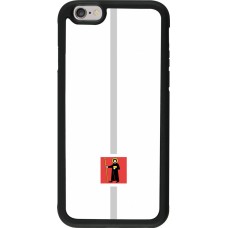 iPhone 6/6s Case Hülle - Silikon schwarz Kanton GL weiss