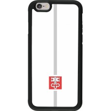 iPhone 6/6s Case Hülle - Silikon schwarz Kanton NW weiss