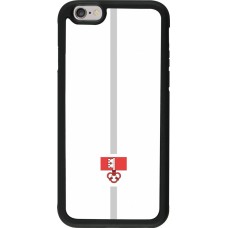 iPhone 6/6s Case Hülle - Silikon schwarz Kanton OW weiss