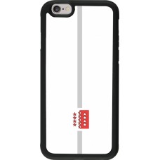 iPhone 6/6s Case Hülle - Silikon schwarz Kanton VS weiss