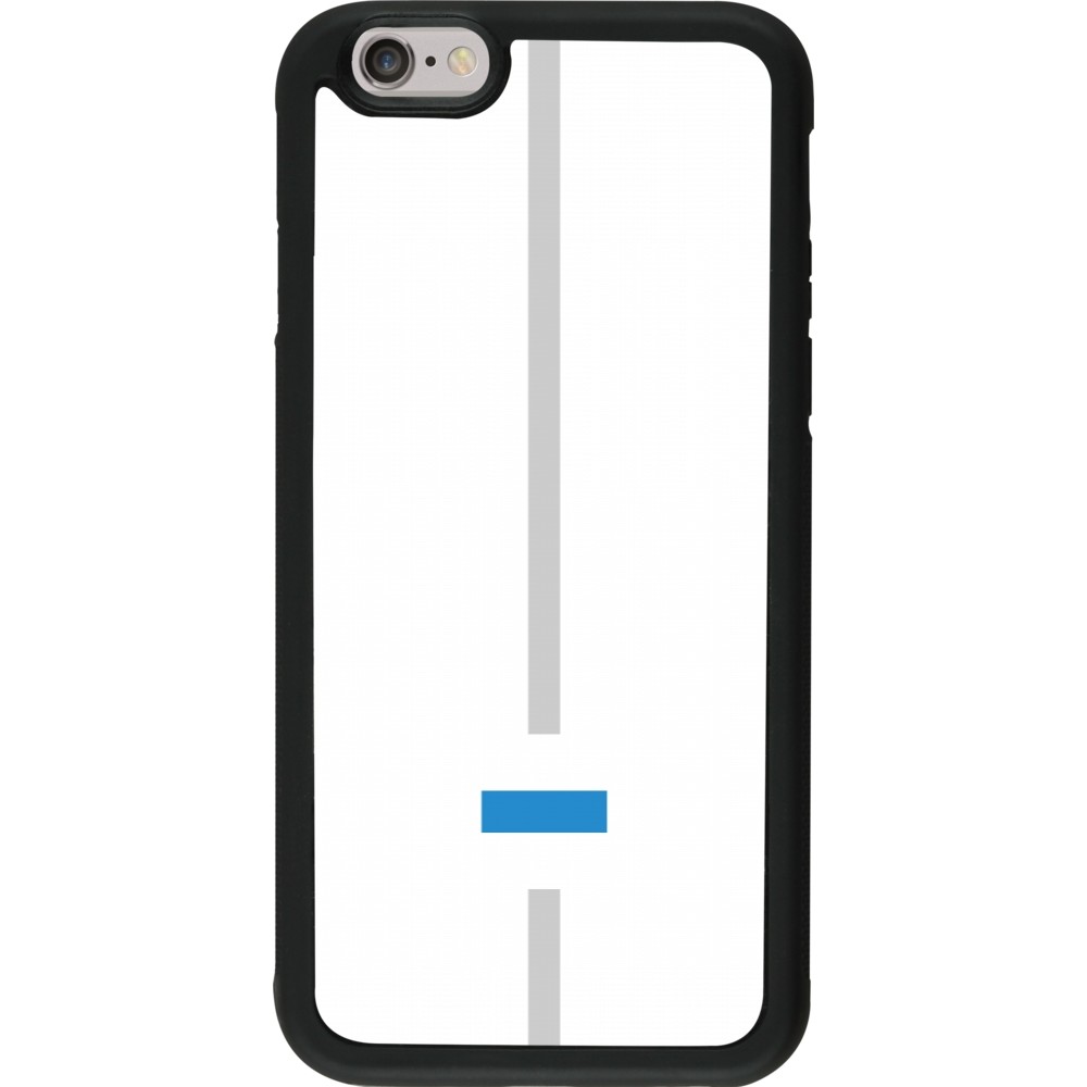 Coque iPhone 6/6s - Silicone rigide noir Canton ZG blanc