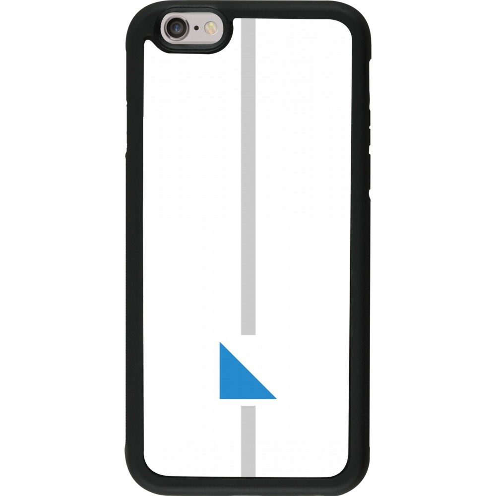 iPhone 6/6s Case Hülle - Silikon schwarz Kanton ZH weiss
