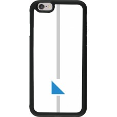 iPhone 6/6s Case Hülle - Silikon schwarz Kanton ZH weiss