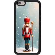 Coque iPhone 6/6s - Silicone rigide noir Christmas 25 Nutcracker Snow