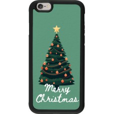 iPhone 6/6s Case Hülle - Silikon schwarz Christmas 25 Xmas Tree