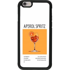 iPhone 6/6s Case Hülle - Silikon schwarz Cocktail Rezept Aperol Spritz