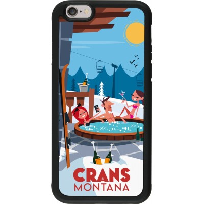iPhone 6/6s Case Hülle - Silikon schwarz Crans-Montana Mountain Jacuzzi