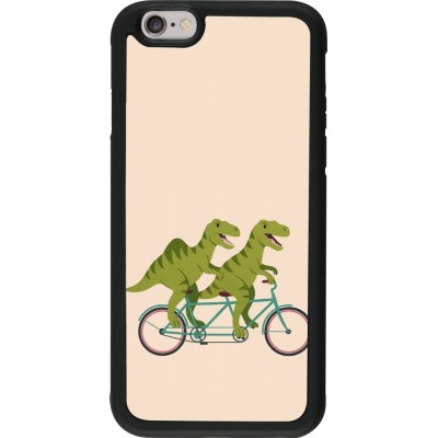 iPhone 6/6s Case Hülle - Silikon schwarz Dinosaurs on bikes 2026