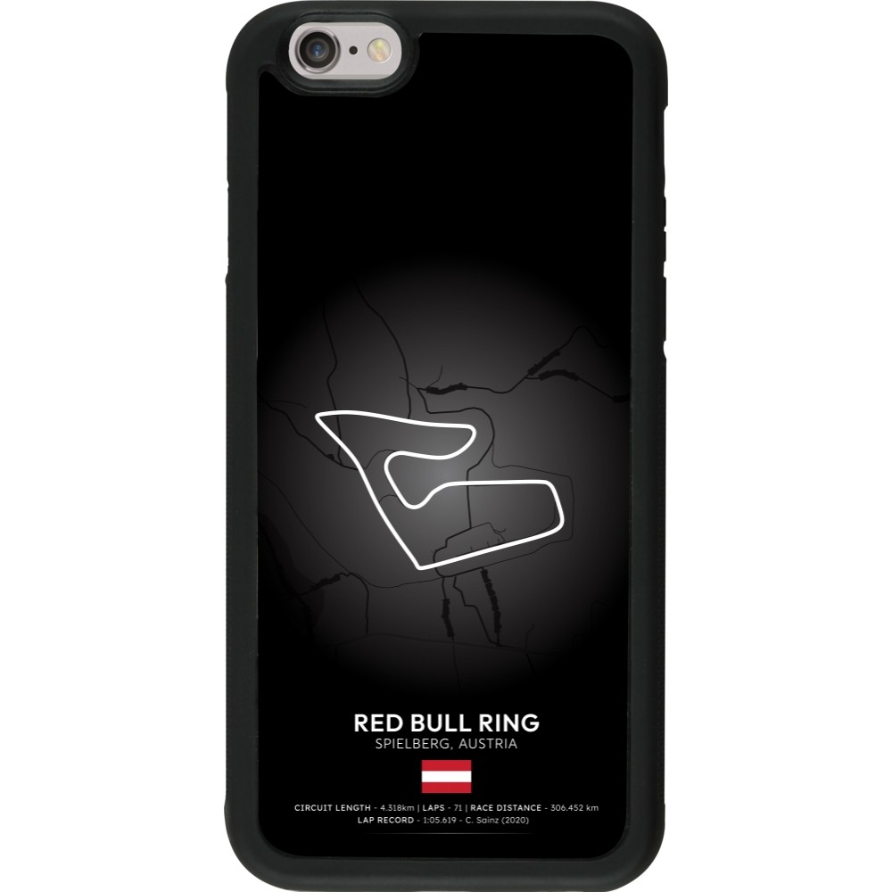 iPhone 6/6s Case Hülle - Silikon schwarz F1 Track 2025 Austria