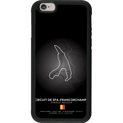iPhone 6/6s Case Hülle - Silikon schwarz F1 Track 2025 Belgium