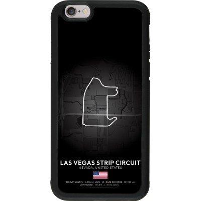 Coque iPhone 6/6s - Silicone rigide noir F1 Track 2025 Las Vegas