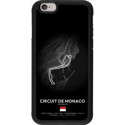 iPhone 6/6s Case Hülle - Silikon schwarz F1 Track 2025 Monaco