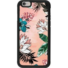 Coque iPhone 6/6s - Silicone rigide noir Flowers Artprint