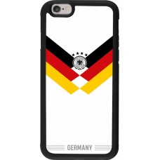 Coque iPhone 6/6s - Silicone rigide noir Maillot de football Allemagne 2026 personnalisable