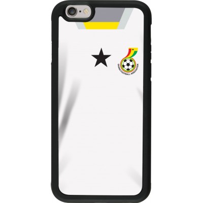 iPhone 6/6s Case Hülle - Silikon schwarz Ghana 2022 personalisierbares Fussballtrikot