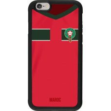 iPhone 6/6s Case Hülle - Silikon schwarz Marokko 2022 personalisierbares Fussballtrikot