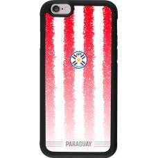Coque iPhone 6/6s - Silicone rigide noir Maillot de football Paraguay 2026 personnalisable