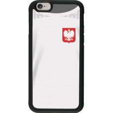 iPhone 6/6s Case Hülle - Silikon schwarz Polen 2022 personalisierbares Fussballtrikot