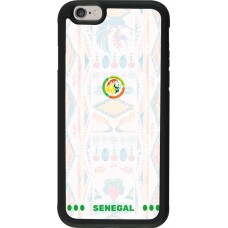 iPhone 6/6s Case Hülle - Silikon schwarz Senegal 2026 personalisierbares Fussballtrikot