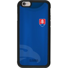 iPhone 6/6s Case Hülle - Silikon schwarz Fussballtrikot Slowakei