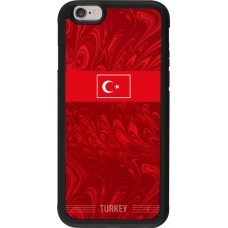 Coque iPhone 6/6s - Silicone rigide noir Maillot de football Turquie 2026 personnalisable