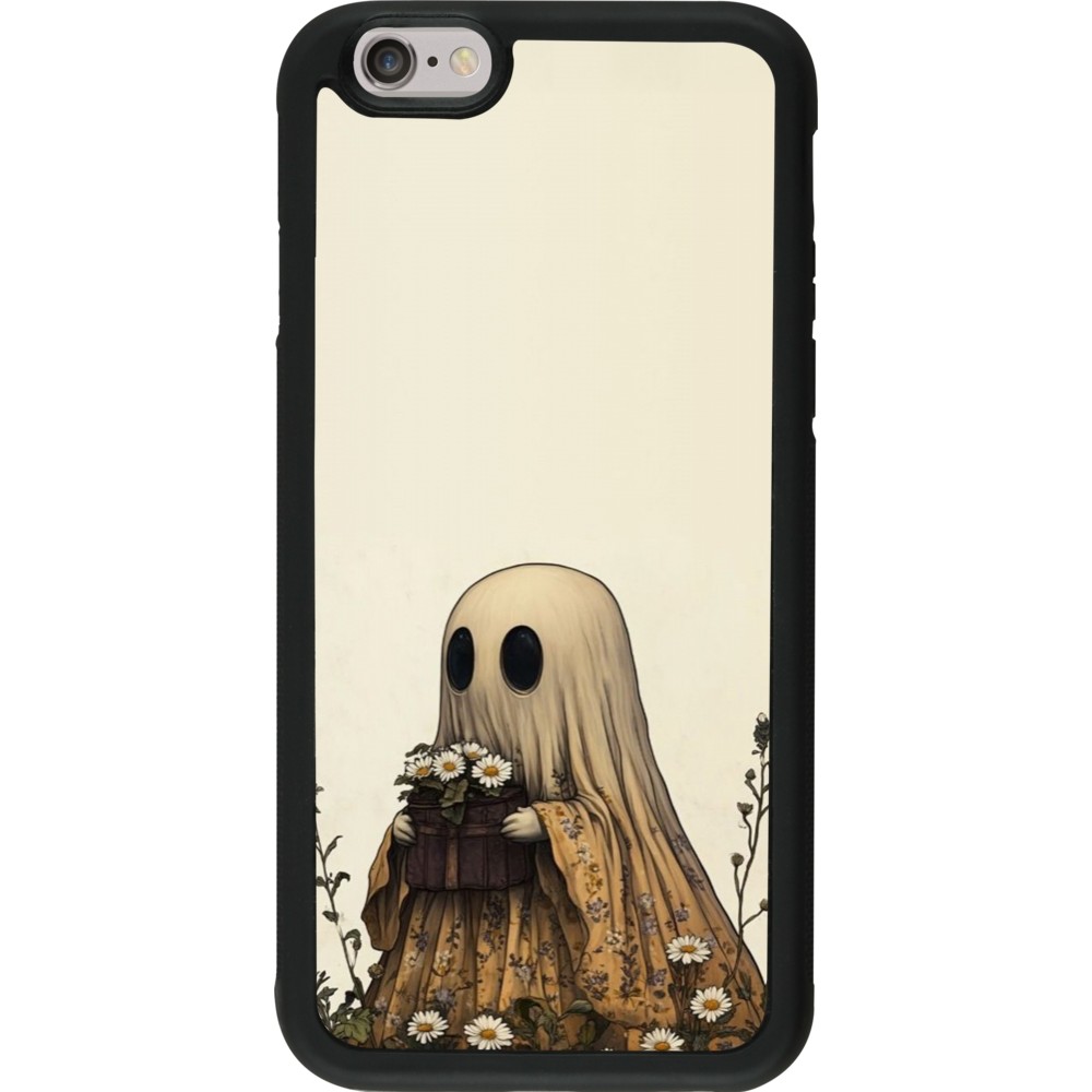 Coque iPhone 6/6s - Silicone rigide noir Halloween 2025 Ghost gardener