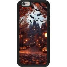 Coque iPhone 6/6s - Silicone rigide noir Halloween 2025 Haunted house