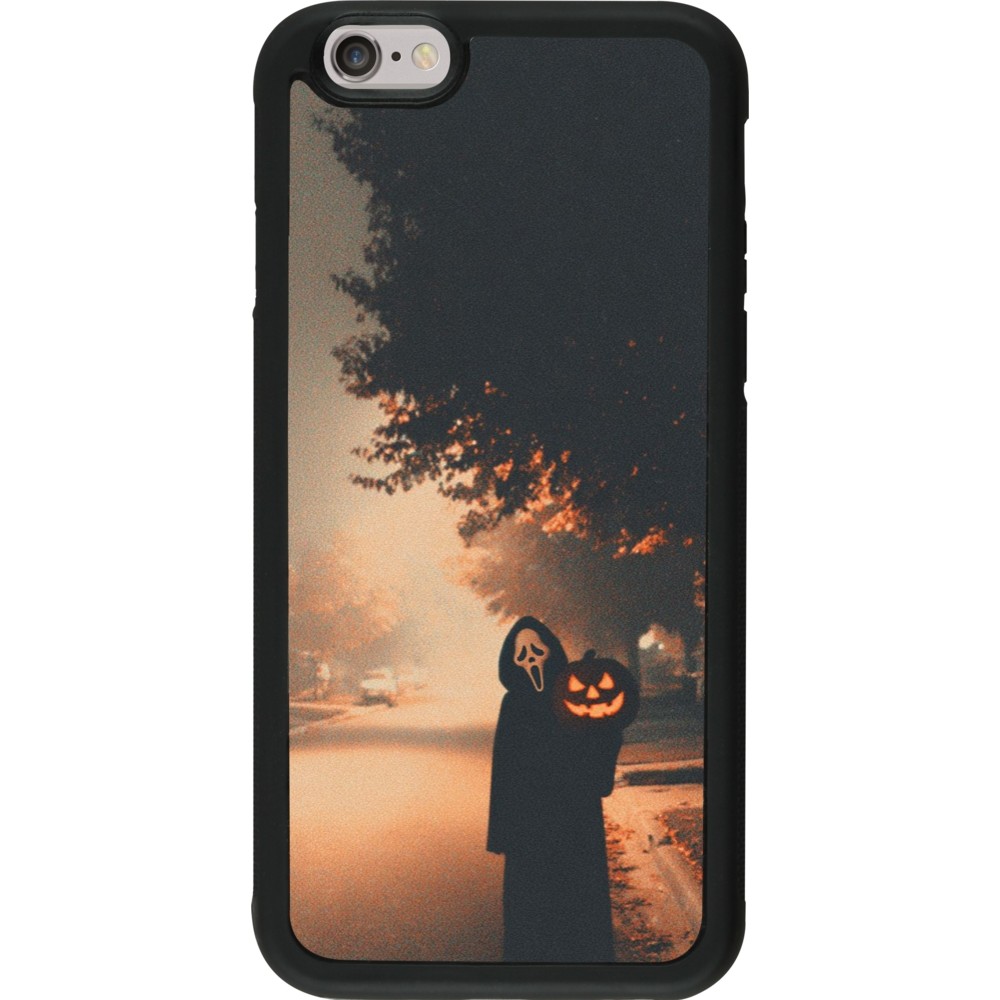Coque iPhone 6/6s - Silicone rigide noir Halloween 2025 Scream