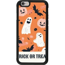 Coque iPhone 6/6s - Silicone rigide noir Halloween 2025 Trick or treat