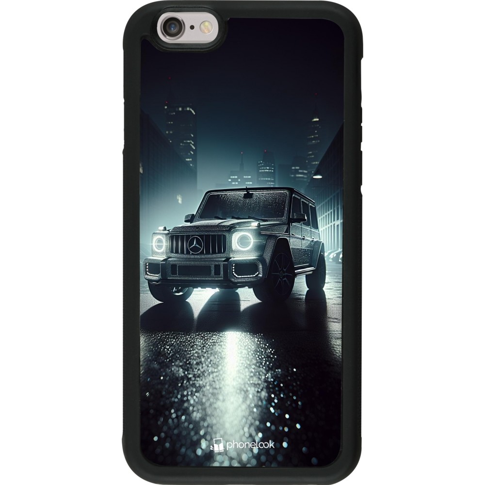 Coque iPhone 6/6s - Silicone rigide noir Mercedes G AMG Night