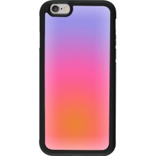 iPhone 6/6s Case Hülle - Silikon schwarz Orange Pink Blue Gradient