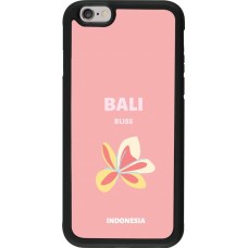 iPhone 6/6s Case Hülle - Silikon schwarz Pop Summer Destination Bali