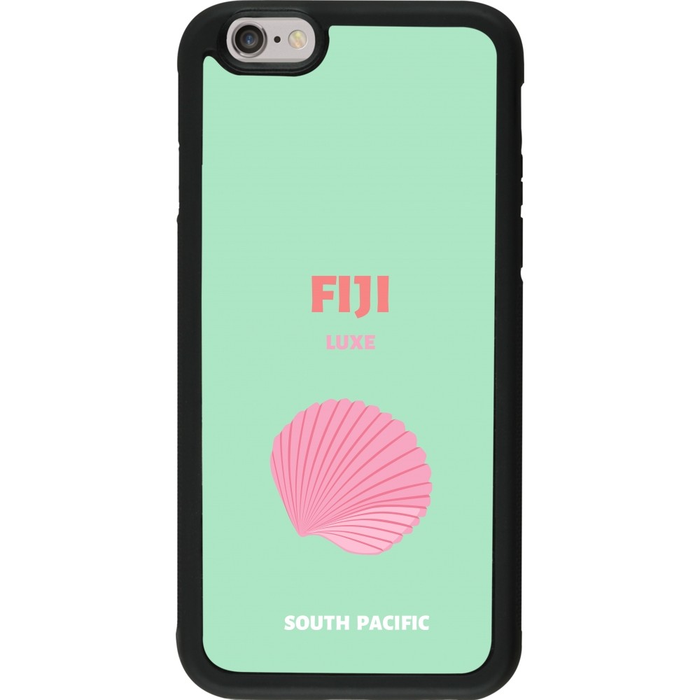iPhone 6/6s Case Hülle - Silikon schwarz Pop Summer Destination Fiji