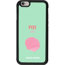 iPhone 6/6s Case Hülle - Silikon schwarz Pop Summer Destination Fiji
