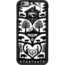 Coque iPhone 6/6s - Silicone rigide noir Poya Suisse 2