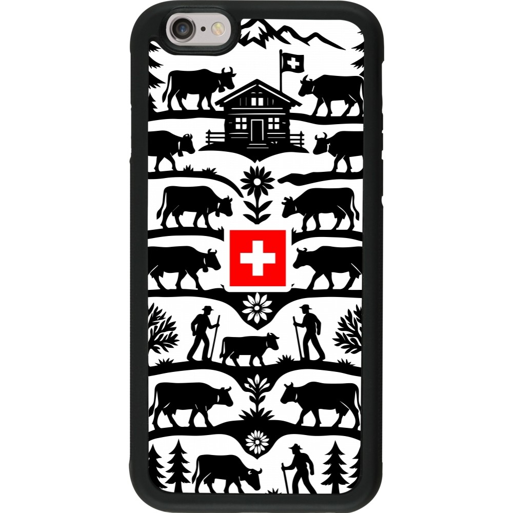 iPhone 6/6s Case Hülle - Silikon schwarz Poya Schweiz 3