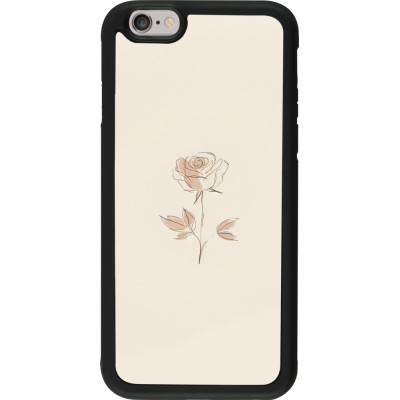 iPhone 6/6s Case Hülle - Silikon schwarz Rosa Sand Minimalistisch