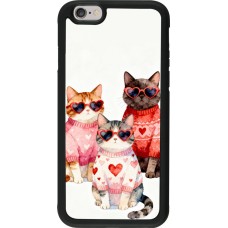 Coque iPhone 6/6s - Silicone rigide noir Saint Valentines Day 26 Cat Love